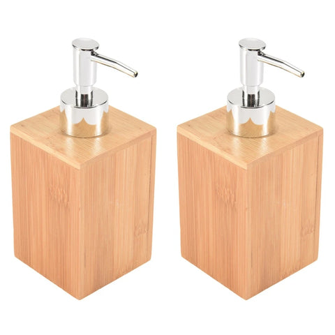 Seifenspender Bambus Set
