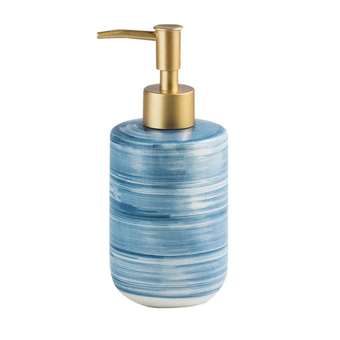 Seifenspender Keramik Blau